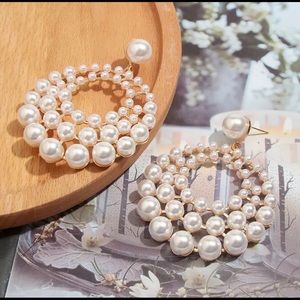 Zara drop pearl earrings